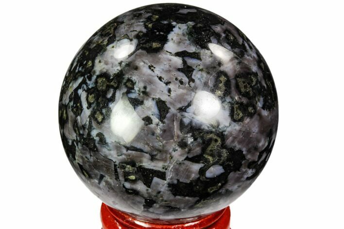 Polished, Indigo Gabbro Sphere - Madagascar #104690